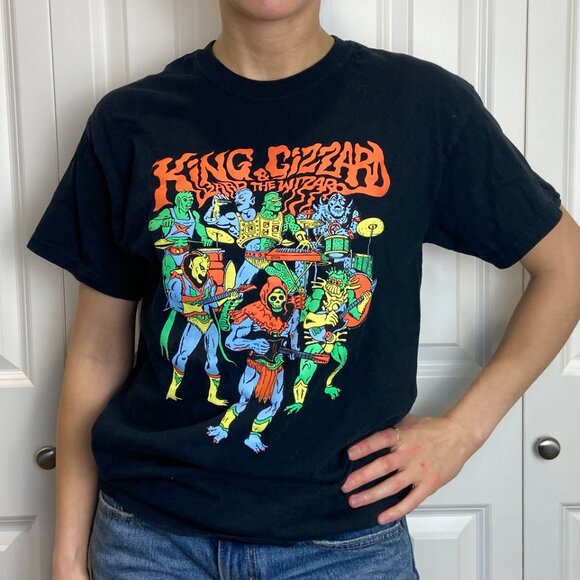 King Gizzard & The Lizard Wizard band tee - official merch, Masters black - Picture 2 of 7